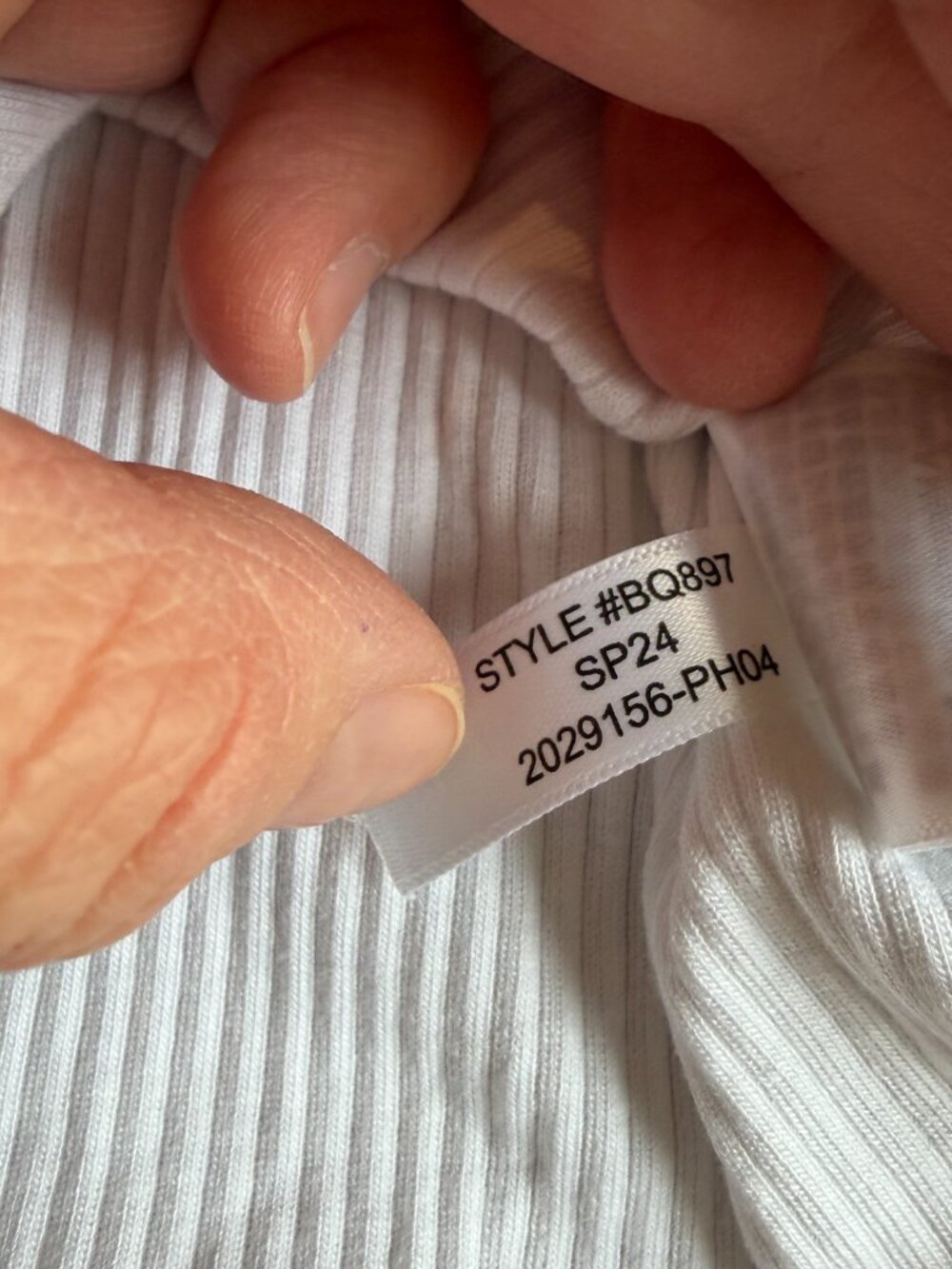 J. Crew Vintage rib shelf-bra tank top • size small • white • BQ897 - Picture 6 of 8